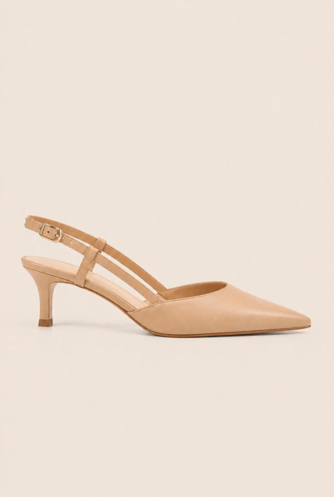 Vianna – salones beige de tacón bajo