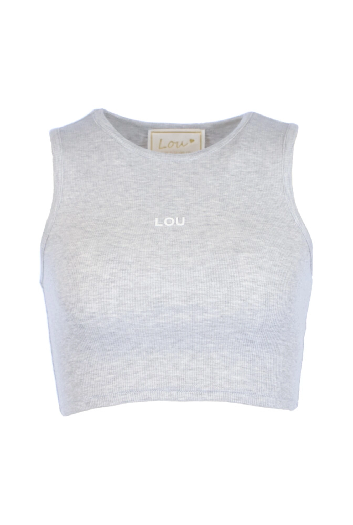 Saura - Top corto sin tirantes en melange