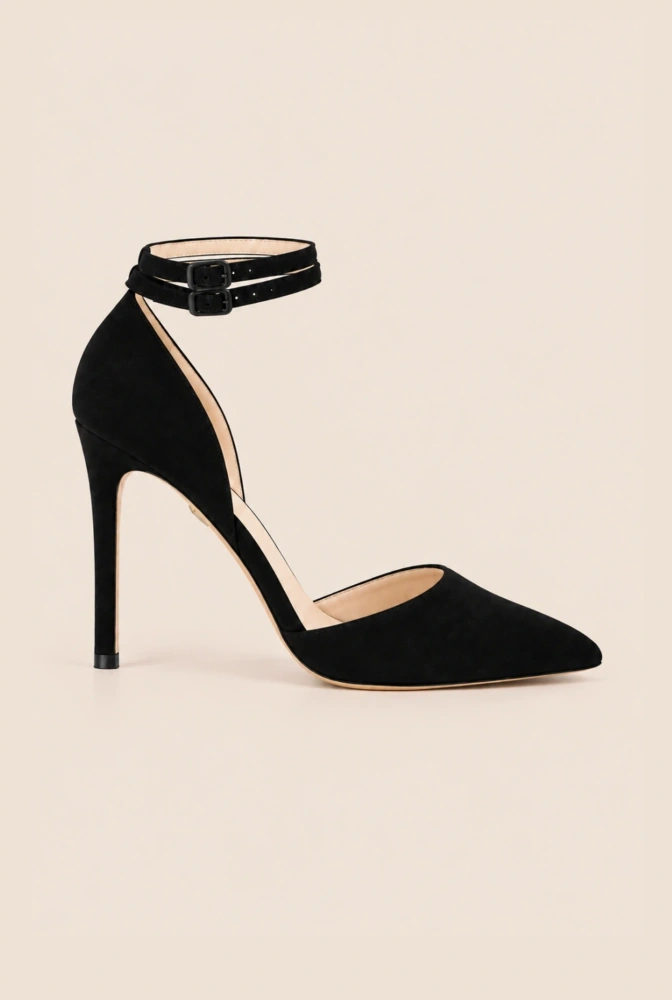 Terry - Stilettos con puntera cubierta de ante negro