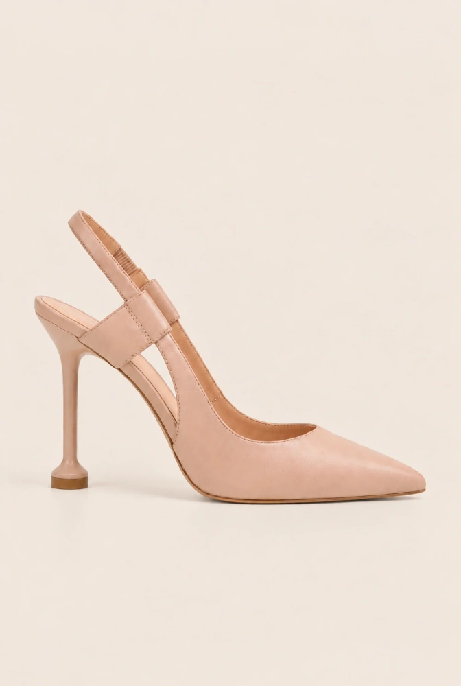 Rucci – zapatos de salón color nude con tacón de aguja fino