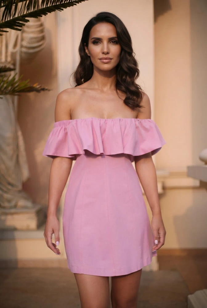 Isidora - Minivestido exclusivo en un tono rosa empolvado