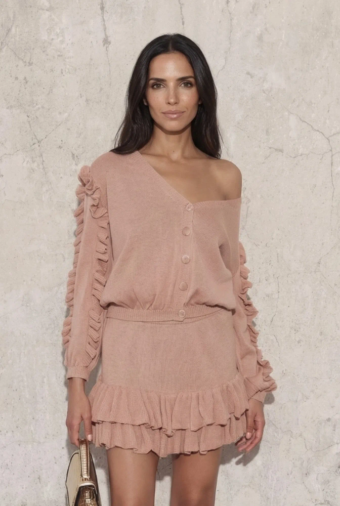 Pixie Pink: un dúo de prendas de punto en tono rosa