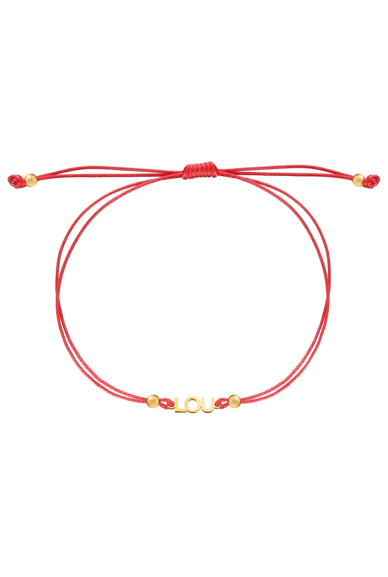 Pulsera Lou en banda roja