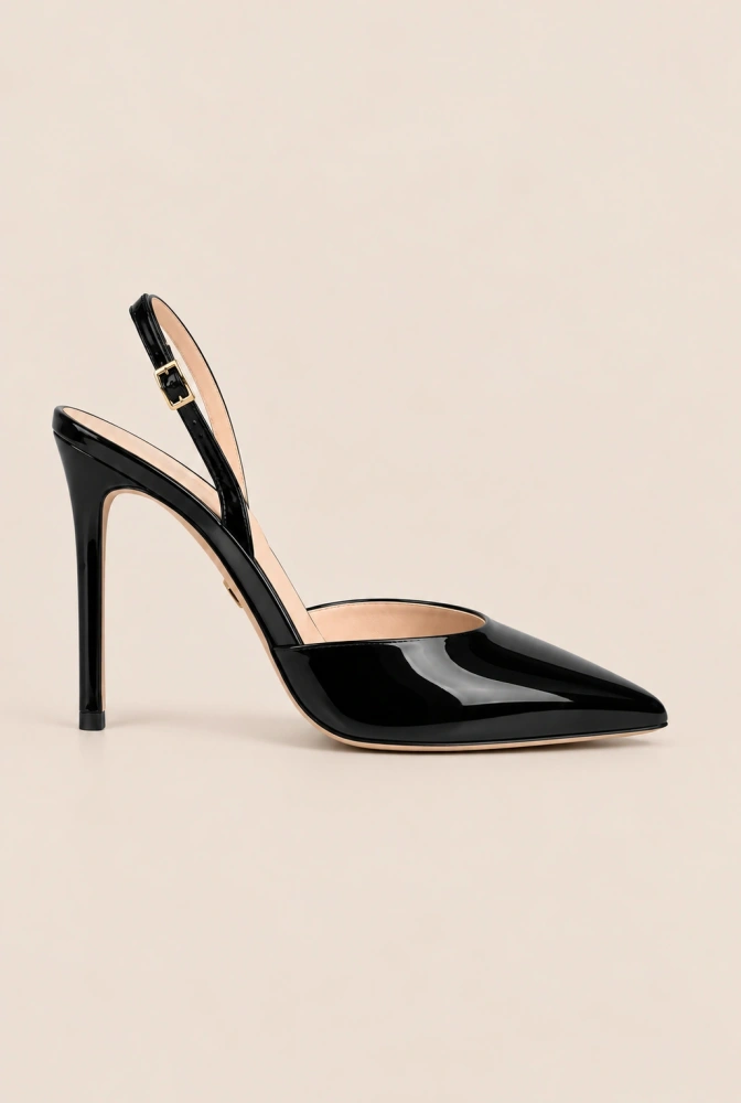 Real - cómodos zapatos de tacón de piel de becerro