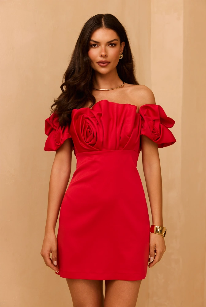 Olione - minivestido encorsetado con aros