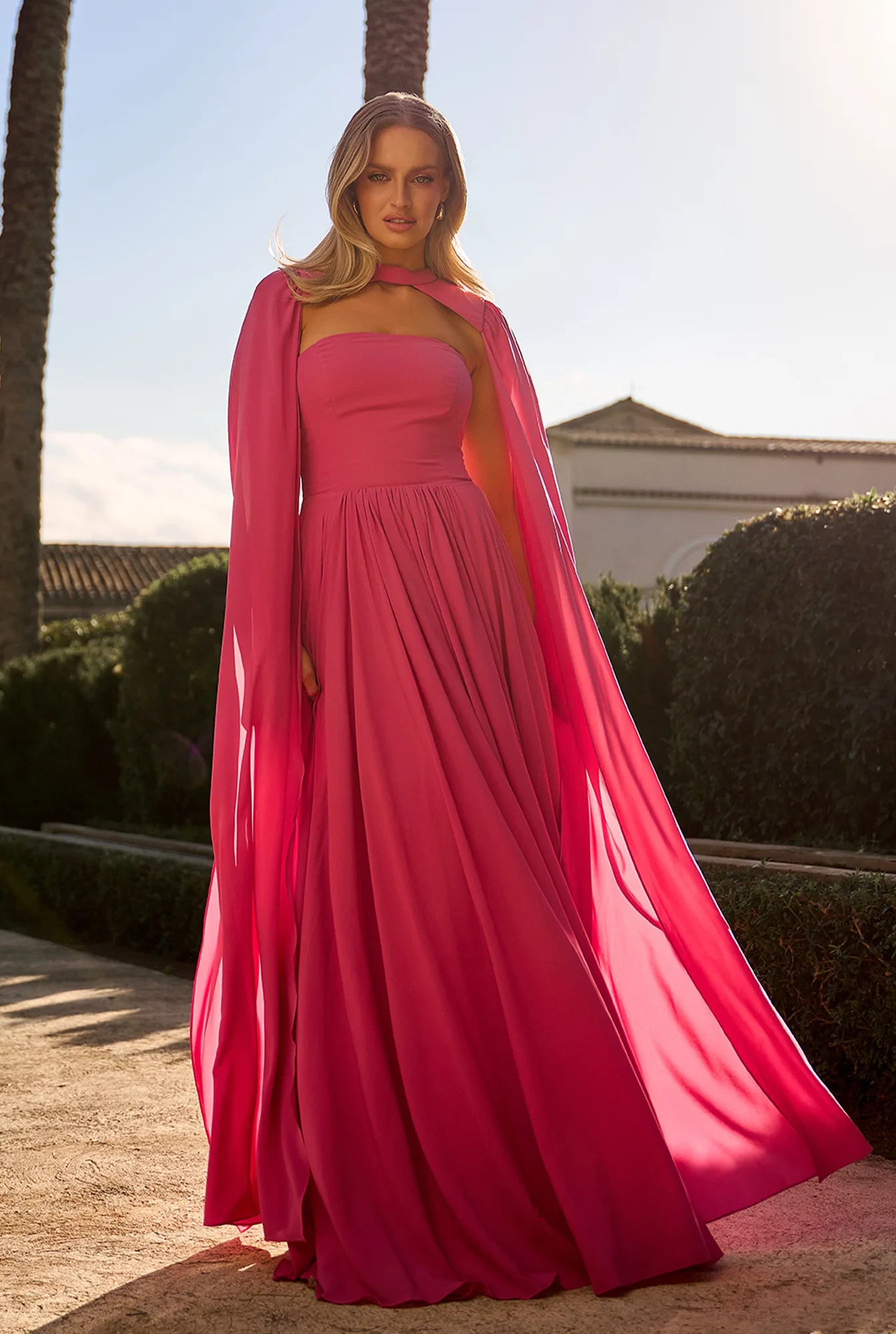 Oriana – vestido maxi corset con mangas sueltas