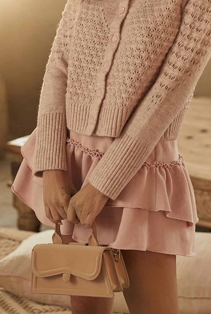 Mira - falda de chándal con volantes