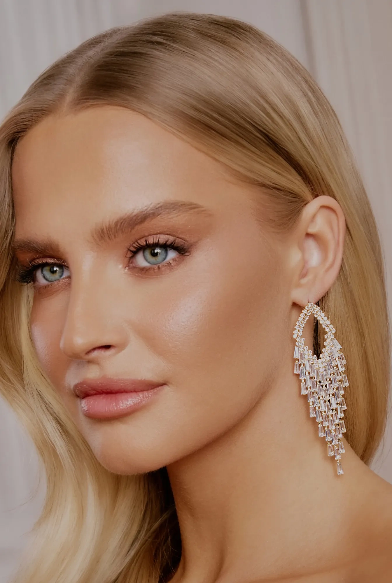 Tily - pendientes chapados en oro con circonitas