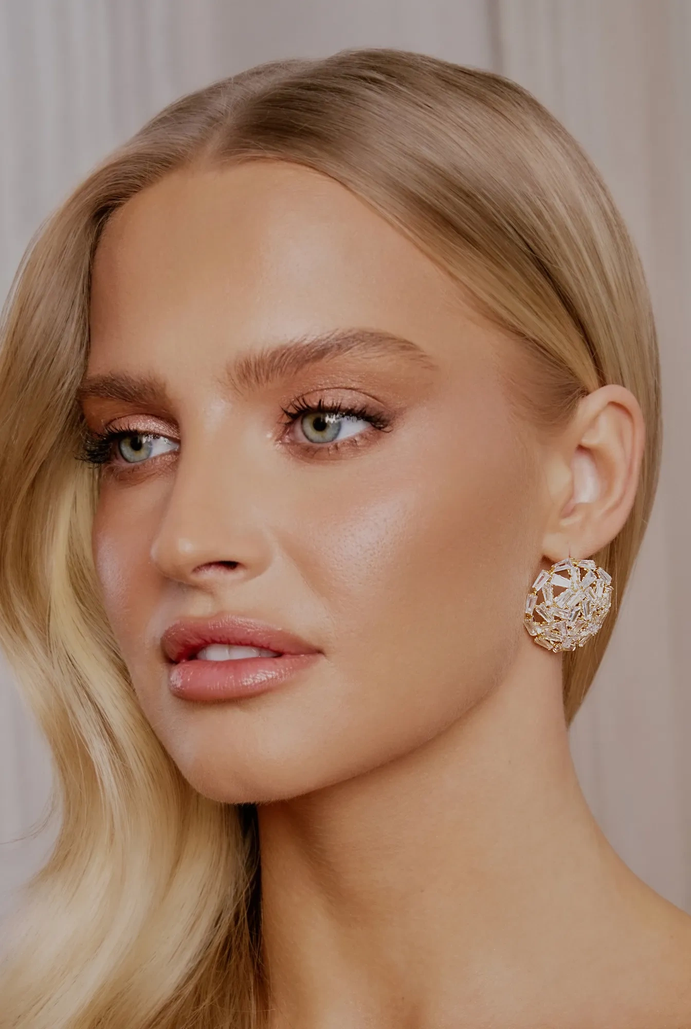 Dote - pendientes de cobre dorado