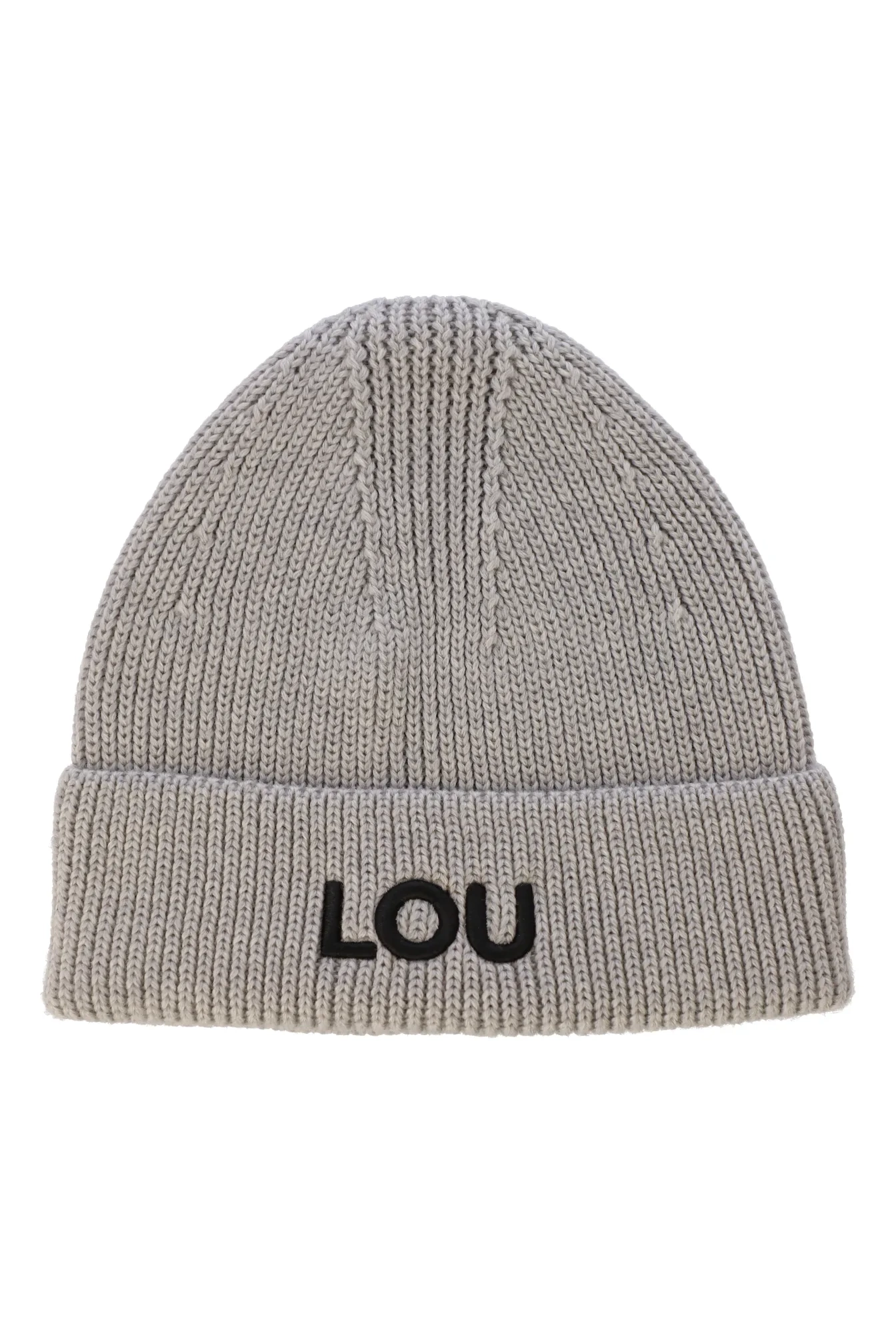 Gorro de invierno gris Lou Logo